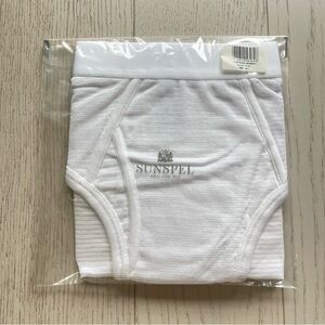 NWT Sunspel England White Cellular Men’s Briefs Cotton Underwear Size Large